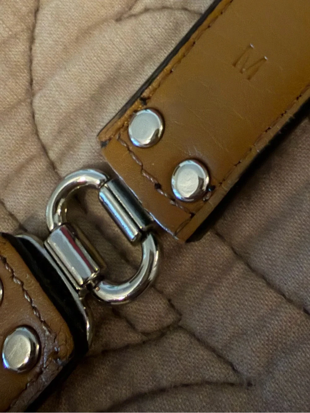 Chaps from Ralph Lauren Thin Black Leather Belt with Silver Hardware, Size M